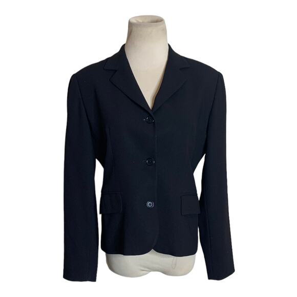 Harold's black wool 3 button blazer size 4 - Picture 8 of 8
